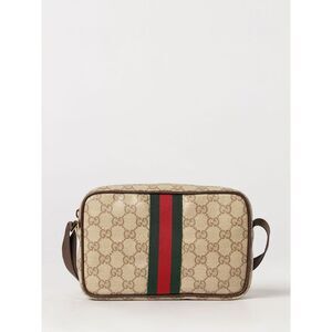 Gucci Men Gg Monogram Jacquard Fabric Camera Bag Gucci